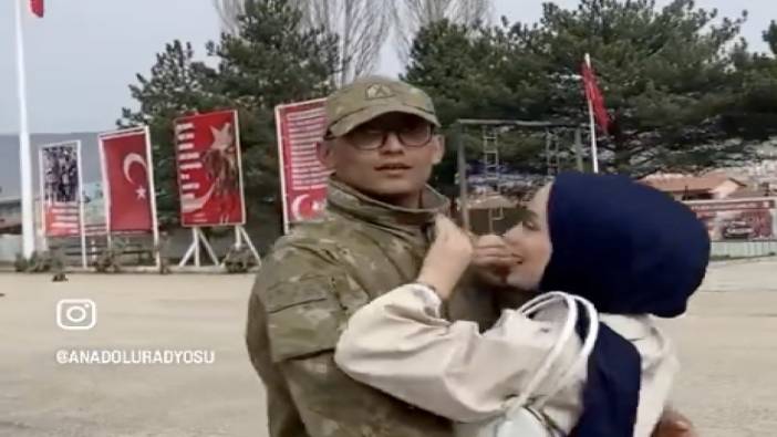 Askerdeki genç ziyarete gelen kız arkadaşının kapandığını görünce şok oldu