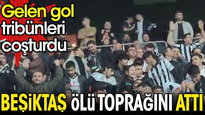 Beşiktaş ölü toprağını üstünden attı. Gelen gol taraftarları coşturdu