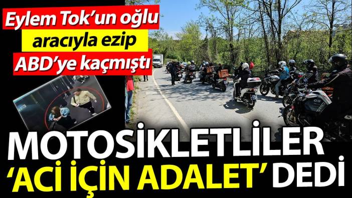 Motosikletliler 'Oğuz Murat Aci için Adalet' sürüşü gerçekleştirdi