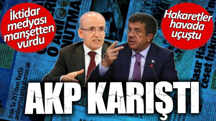 AKP karıştı… İktidar medyası Zeybekci ve Şimşek’i manşetten vurdu! Hakaretler havada uçuştu