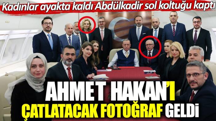 Ahmet Hakan’ı çatlatacak fotoğraf geldi. Kadınlar ayakta kaldı Abdülkadir Selvi sol koltuğu kaptı