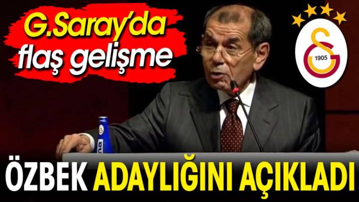 Son dakika... Dursun Özbek Galatasaray başkanlığına adaylığını açıkladı