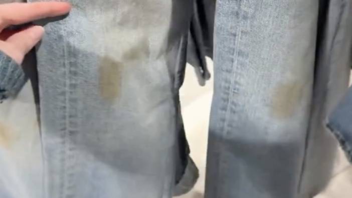 Kirli görünümlü kot pantolonu modası tepki topladı