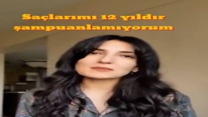 12 yıldır şampuan kullanmadığını itiraf etti