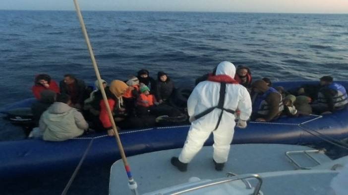 Ayvacık açıklarında 42 kaçak göçmen yakalandı