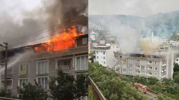 Yalova’da bir binanın çatı katında çıkan yangında 4 daire küle döndü