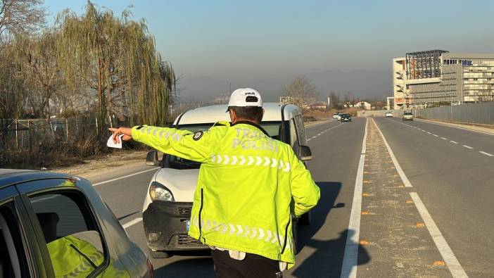 2 bin 243 araç sürücüsüne para cezası