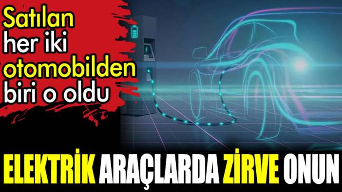 Elektrik araçlarda zirve onun. Satılan her iki otomobilden biri o oldu