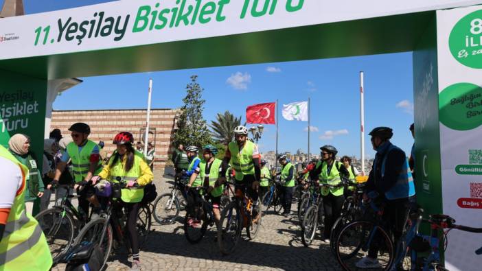 Geleneksel Yeşilay Bisiklet Turu 81 ilde eş zamanlı gerçekleştirildi