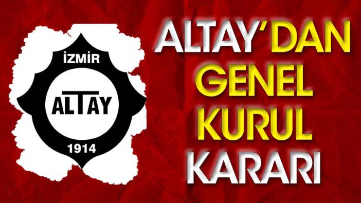 Altay genel kurula gidiyor