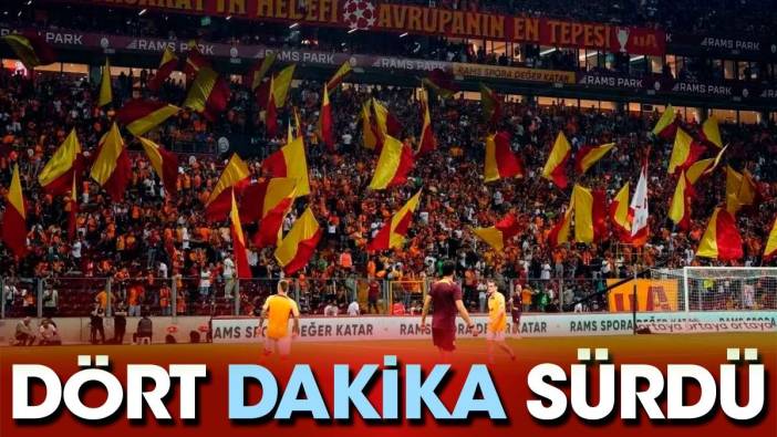 Galatasaray taraftarı sistemi 4 dakikada kilitledi