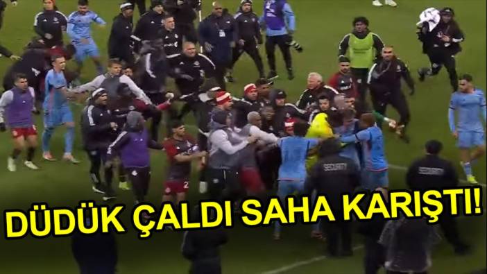 Düdük çaldı saha karıştı