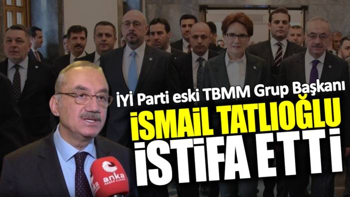 İYİ Parti eski TBMM Grup Başkanı İsmail Tatlıoğlu partiden istifa etti