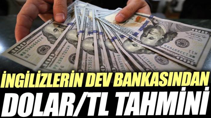 İngilizlerin dev bankasından dolar/TL tahmini