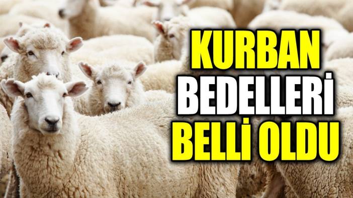 Kurban bedelleri belli oldu