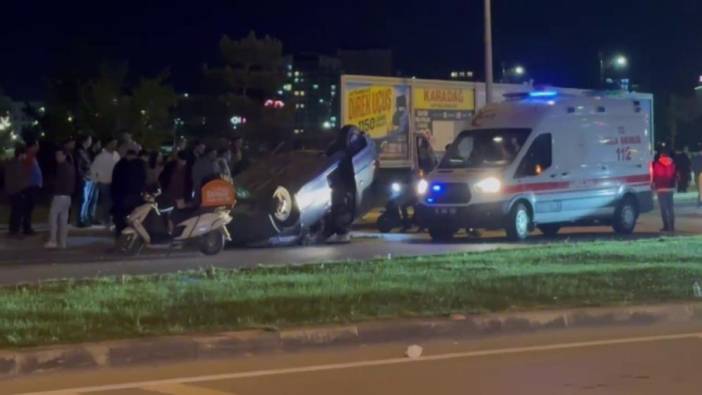 Sivas'ta hafif ticari araç takla attı: 6 yaralı