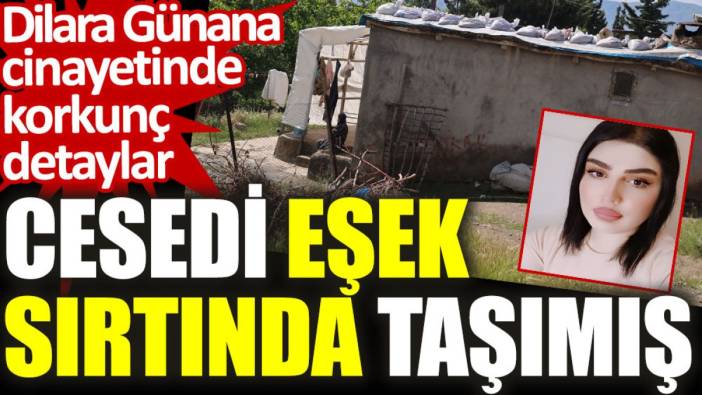 Dilara Günana cinayetinde korkunç detaylar: Cesedi eşek sırtında taşımış