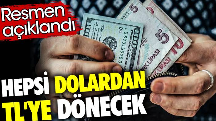 Hepsi dolardan TL'ye dönecek. Resmen açıklandı