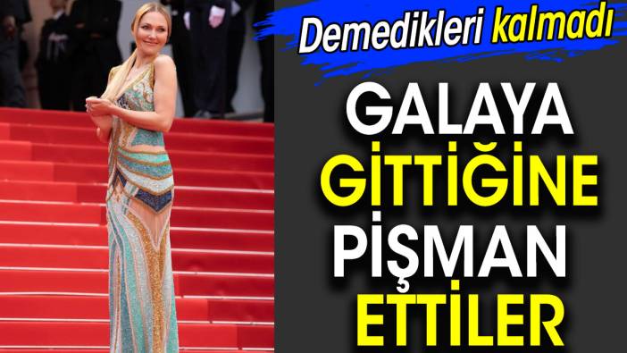 Meryem Uzerli kırmızı halıda sınıfta kaldı