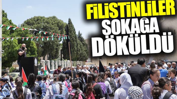 Filistinliler sokağa döküldü