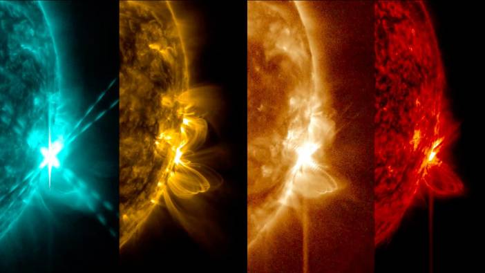 NASA, Güneş'te meydana gelen patlamanın görüntüsünü paylaştı