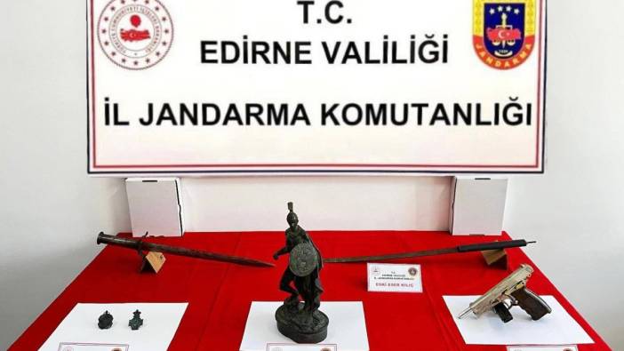 Edirne’de tarihi eser operasyonu