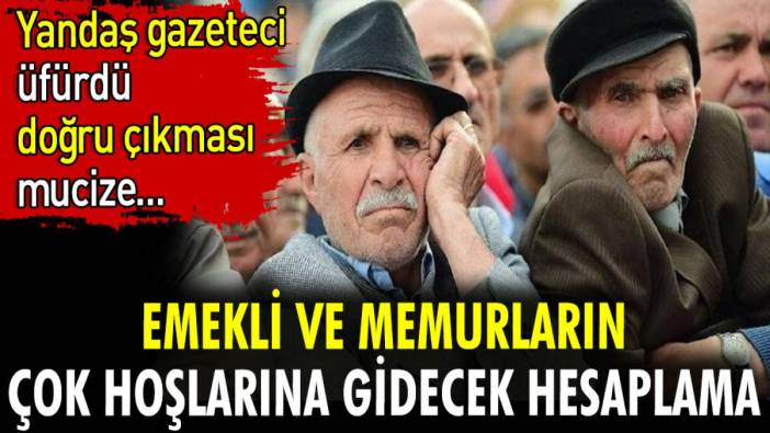 Emekli ve memurların çok hoşlarına gidecek hesaplama