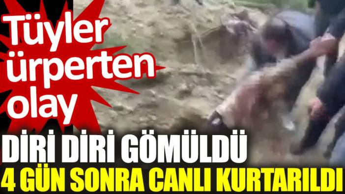 Tüyler ürperten olay: Diri diri gömüldü, dört gün sonra canlı kurtarıldı