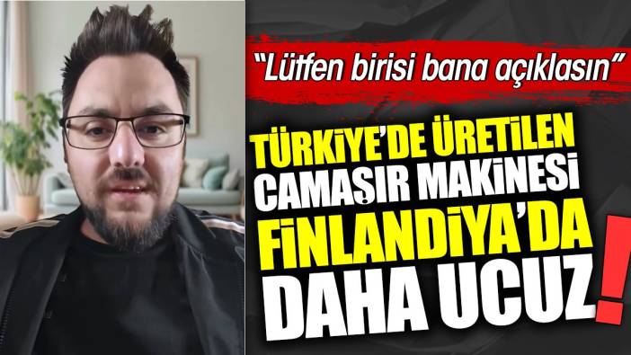 Türkiye'de üretilen çamaşır makinesi Finlandiya'da daha ucuz