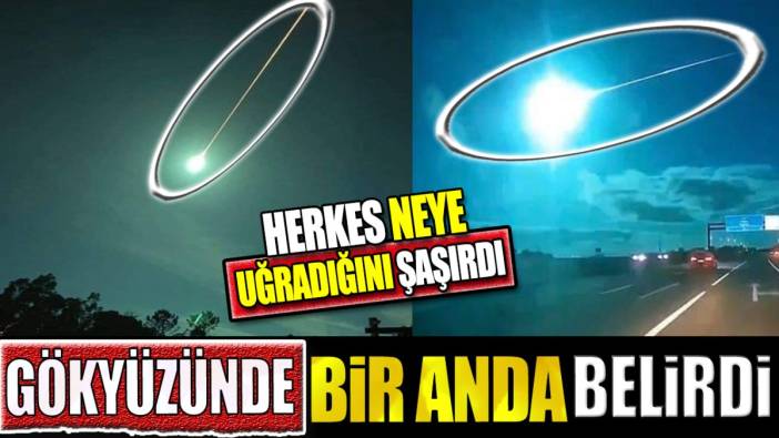 Avrupa'yı karıştıran görüntü. Gökyüzünde bir anda belirdi