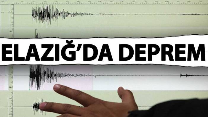 Son dakika… Elazığ’da deprem