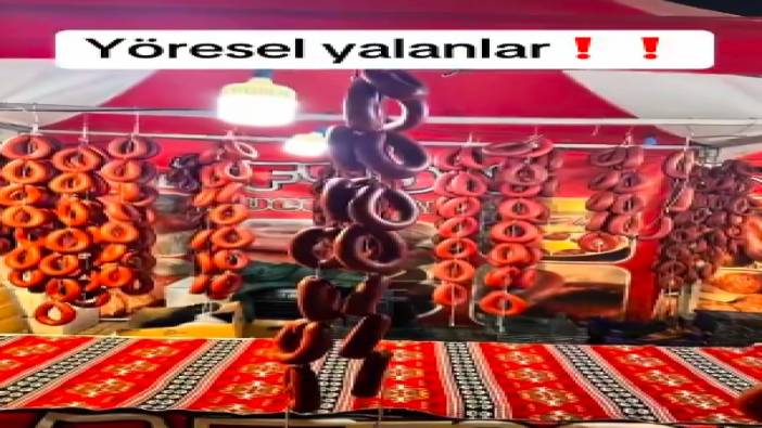 Yöresel ürünlerin satıldığı çadırları eleştiri yağmuruna tuttu