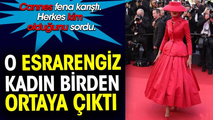 Birdenbire kırmızı halıya çıktı