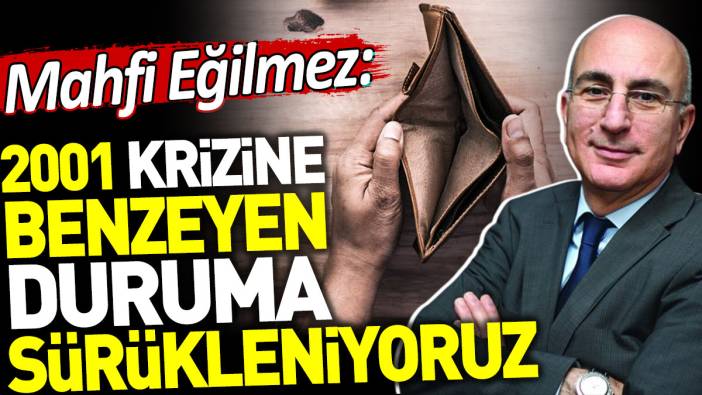 Mahfi Eğilmez: 2001 krizine benzeyen duruma sürükleniyoruz