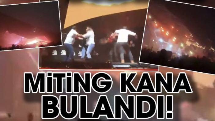 Miting kana bulandı