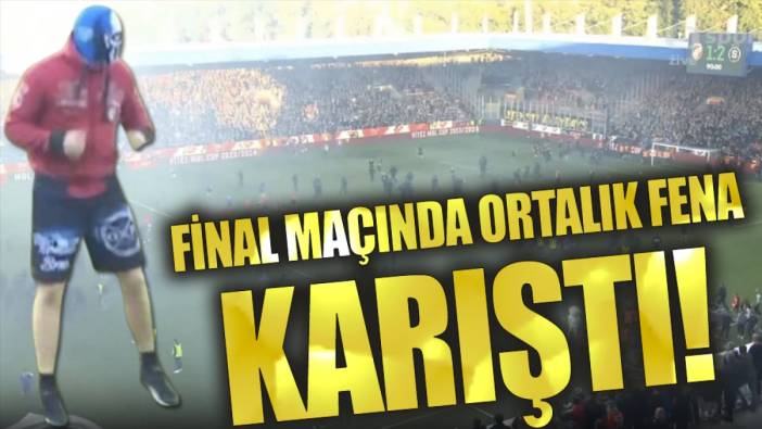 Final maçında ortalık fena karıştı