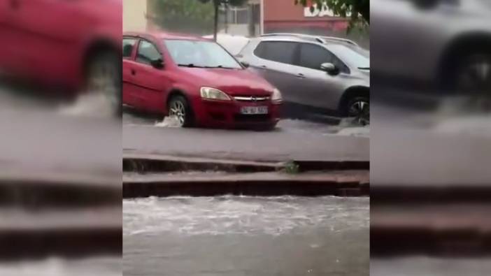 Karabük'te sağanak su baskınlarına sebep oldu