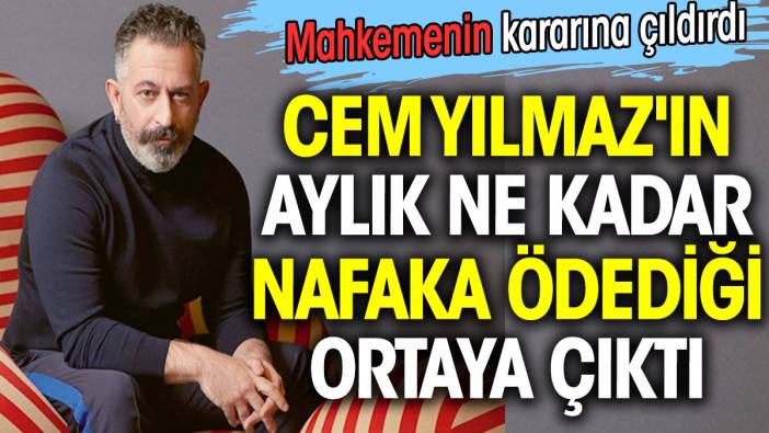 Cem Yılmaz nafakayı duyunca çıldırdı