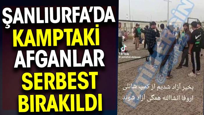 Şanlıurfa'daki kampta Afganlar serbest bırakıldı