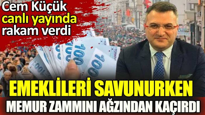 Cem Küçük canlı yayında ağzından kaçırdı. Emeklileri anlatırken memur zammını açıkladı