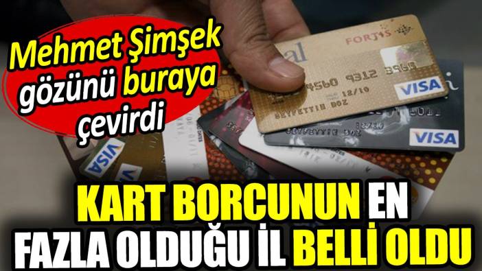 Üç ayda kart borcu en çok artan il belli oldu. Mehmet Şimşek gözünü buraya çevirdi