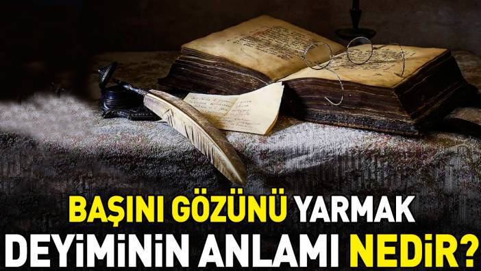 Başını gözünü yarmak deyimi ne anlama geliyor?