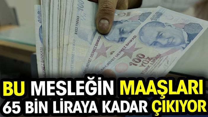 Bu mesleğin maaşları 65 bin liraya kadar çıkıyor