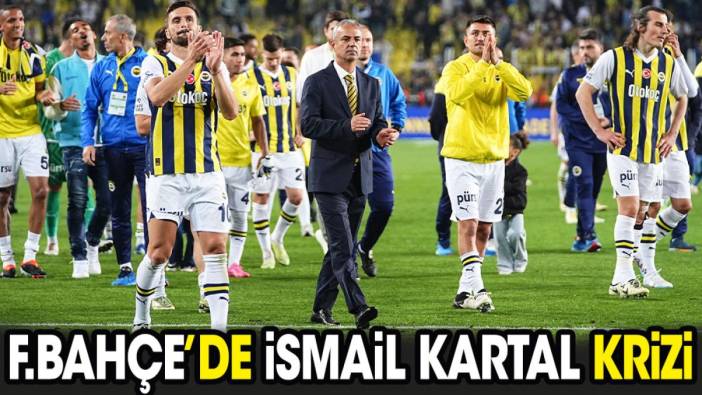 Fenerbahçe'de İsmail Kartal krizi. 4 futbolcu kazan kaldırdı