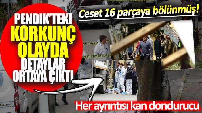 Pendik’teki korkunç olayda detaylar ortaya çıktı! Ceset 16 parçaya bölünmüş