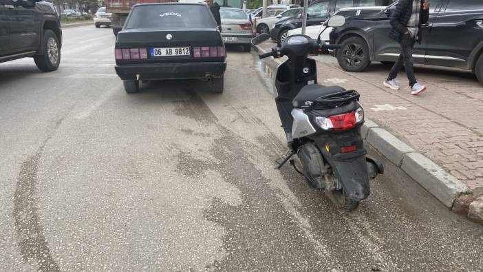 Konya’da sürücü motosiklet ile otomobile çarparak savruldu