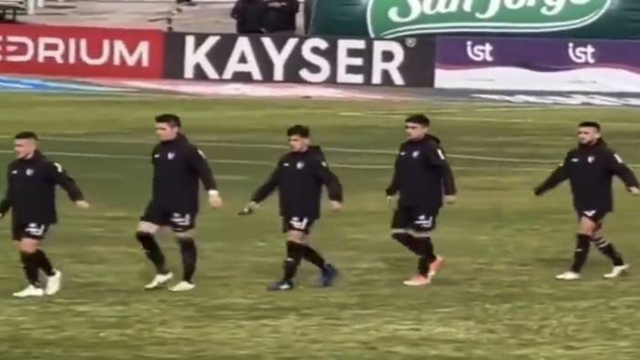 Şili'de futbol takımından Gazze'ye duygusal destek