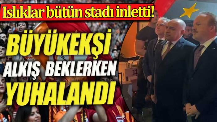 Mehmet Büyükekşi alkış beklerken yuhalandı. Islıklar bütün stadı inletti