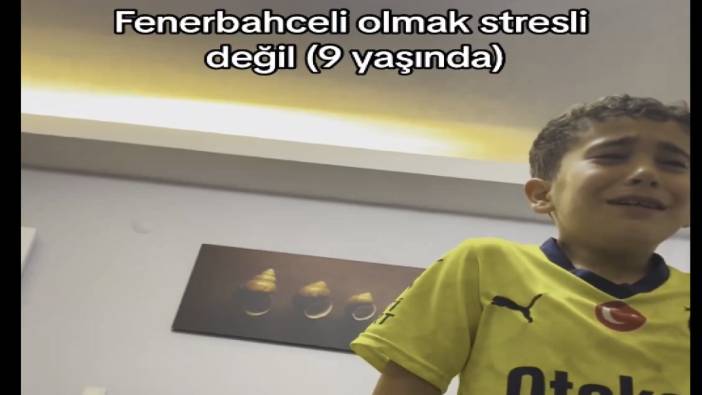 9 yaşındaki Fenerbahçeli isyan etti: "Kısmetse hep Galatasaray'a mı kısmet?"