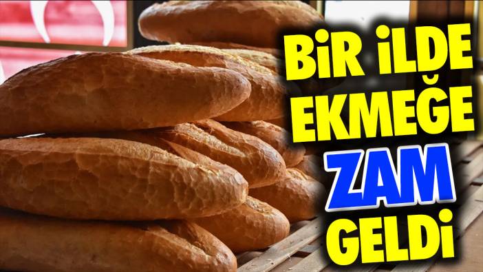 Elazığ'da ekmeğe zam geldi